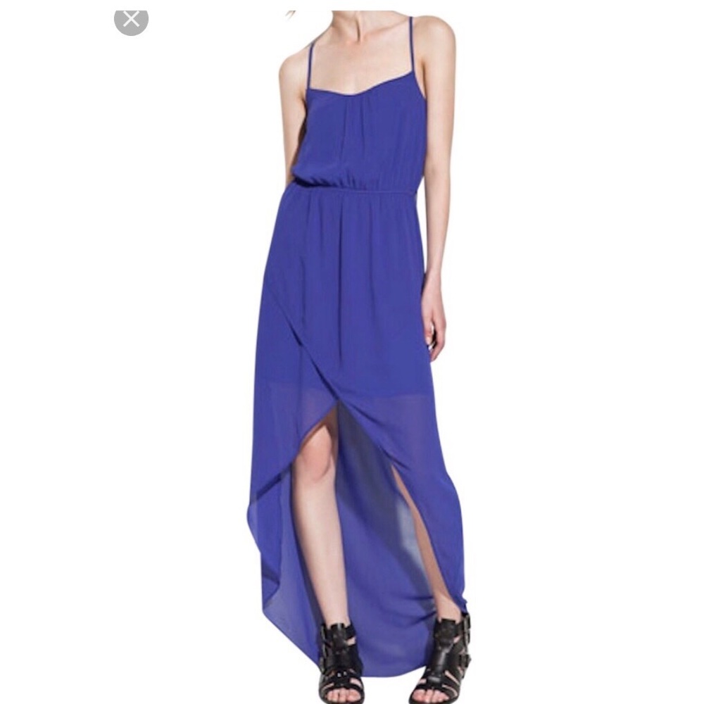 Zara Dark Blue High Low Dress in size small